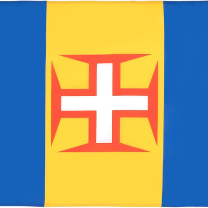 - Madeira Flag - 3X5 Ft - 100D Polyester Portugal - Maderian Banner with Two Metal Grommets - Fade Resistant - Vivid Colors - 3' X 5' Feet - 150X90 Cm