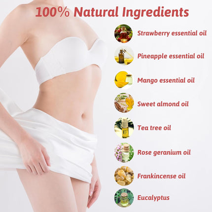 3 Packs Yoni Oil for Women, 100% Natural Feminine Oil Intimate Deodorant for Women, Eliminates Odor and Ph Balanced, Feminine Serum Made with Pure Natural Essential Oils (1 Fl Oz/30 Ml)