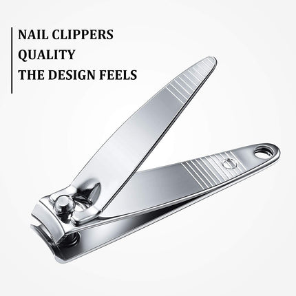 100 Pieces Nail Clippers Set Bulk for Men Women Ultra Sharp Stainless Steel Fingernail Toenail Clippers Portable Travel Sturdy Trimmer Pointed Pedicure Manicure Care (Silver)