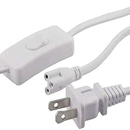 T5 T8 LED Tube Power Extension Cable with On/Off Switch,Led T5/T8 Light Tube Integrated LED Light Fixture Extension Cable Wire (6FT/1.8M) 3-Pack