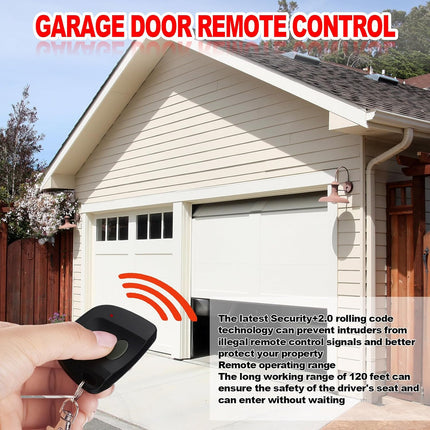 6 Pcs Garage Door Remote Compatible with Linear Multicode 300Mhz 10 Dip Switch 3089 3060 3070 Gate Opener Remote Multicode Gate Opener with Keychain (Black)