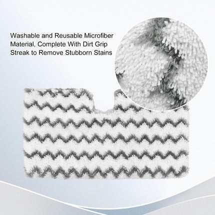 6 Pack Steam Mop Replacement Pads for Shark S3500 Series Steam Mop S3501 S3601 S3550 S3901 SE450 S3801CO S3601D S2901 S2902 Steam Pocket Mop, Reusable Heavy Scrub Steam Mop Pads for Floor Cleaning