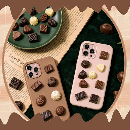 30 Pcs Fake Chocolate Artificial Food Realistic Mixed Color Chocolate Models Bulk Faux Dessert