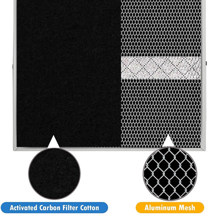 4 Pack S97020466 (HPF30) Range Hood Filter Replacement Compatible with Broan Non-Ducted Range Hood, HPF30 Charcoal Filter, 14.62" X 12.88" X 0.18"