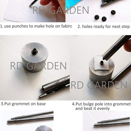 100PCS Color Mix Tiny 1.5/2/2.5Mm Grommets Eyelets for Shoes, Clothes, Leather, Canvas Bjd Eyelets with Fixing Tools (2Mm)