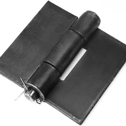 4 Pack Weldable Hinges, 4-1/2" X 4-1/4" Heavy Duty Steel Weld on Hinges for Metal Gate, Trailer Ramp Door, 3/16" Thick