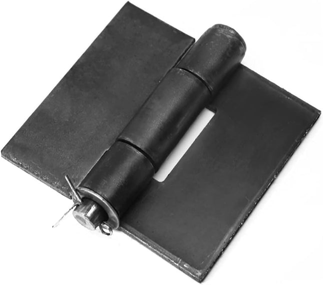 4 Pack Weldable Hinges, 4-1/2" X 4-1/4" Heavy Duty Steel Weld on Hinges for Metal Gate, Trailer Ramp Door, 3/16" Thick