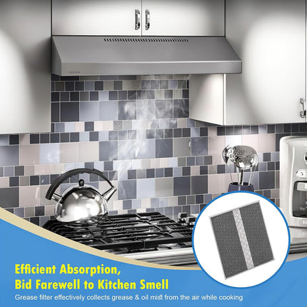 4 Pack S97020466 (HPF30) Range Hood Filter Replacement Compatible with Broan Non-Ducted Range Hood, HPF30 Charcoal Filter, 14.62" X 12.88" X 0.18"