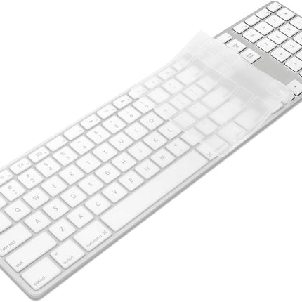 Keyboard Cover Skin for Apple Wired USB Keyboard with Numeric Keypad (A1243, Model MB110LL/B, NOT FIT Magic Keyboard) Ultra Thin Silicone Full Size Protector (Item Folded in Package)
