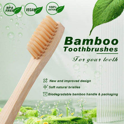120 Pcs Bamboo Toothbrushes Bulk, Soft Bristle Bamboo Toothbrush, Individually Wrapped for Adults Travel Family Hotel Party, 7 Inch 12 Color