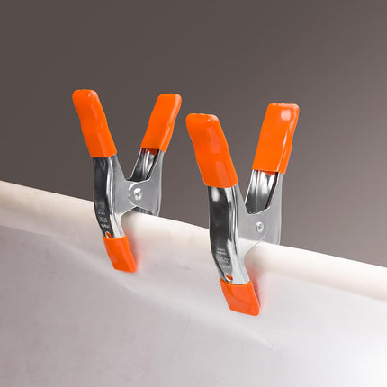 6-Inch, 4-Inch Heavy Duty Metal Spring Clamps Set, 2-Inch, 1-Inch Jaw Opening, with Protective Handles and Tips, 10-Piece