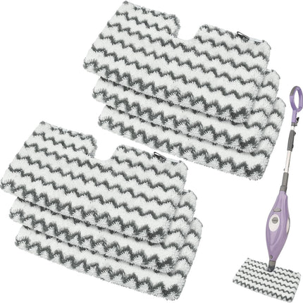 6 Pack Steam Mop Replacement Pads for Shark S3500 Series Steam Mop S3501 S3601 S3550 S3901 SE450 S3801CO S3601D S2901 S2902 Steam Pocket Mop, Reusable Heavy Scrub Steam Mop Pads for Floor Cleaning