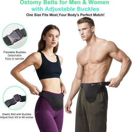 Ostomy Belts for Men and Women Adjustable Stealth Belt for Ostomy Bag Men Women Breathable Ostomy Colostomy Bag Covers for Women Colostomy Supplies