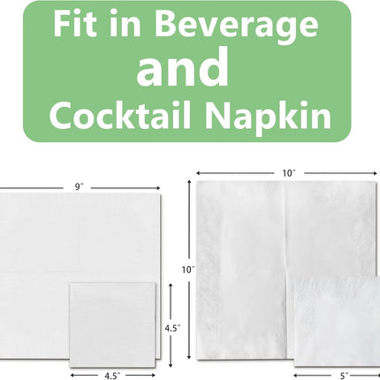 Cocktail Napkin Holder 5X5, Acrylic Cocktail Napkin Holder for Table, Clear Beverage Holder Square Rectangle for Dinner, Kitchen, Bathroom, Restaurant, Bar (Ultimate, 1 Pack)
