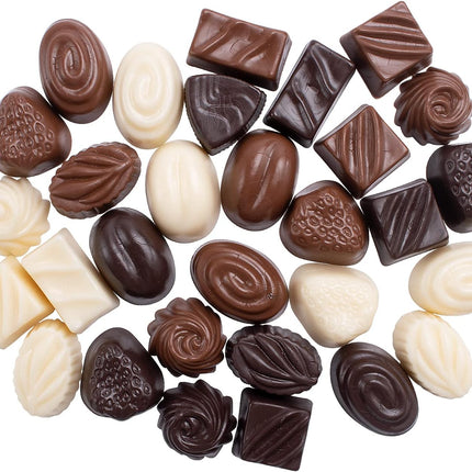 30 Pcs Fake Chocolate Artificial Food Realistic Mixed Color Chocolate Models Bulk Faux Dessert