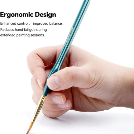 6Pcs Extra Fine Detail Brushes for Model Miniature Painting and Also Acrylic Watercolor Painting
