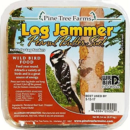 6 Packs  Log Jammer Peanut Suet 3 Plugs per Pack (18 Plugs Total)
