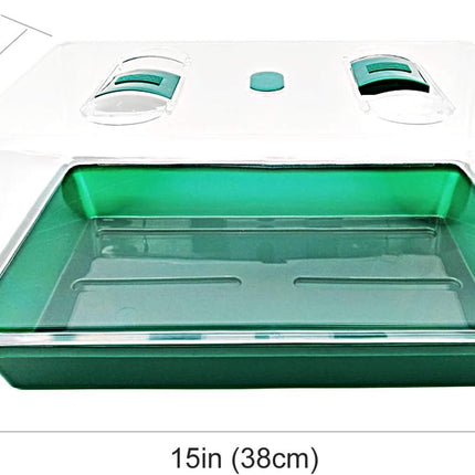 Propagator with Humidity Vents Domes,Heavy Duty Growing Tray Mini Greenhouse for Seedlings,Clones