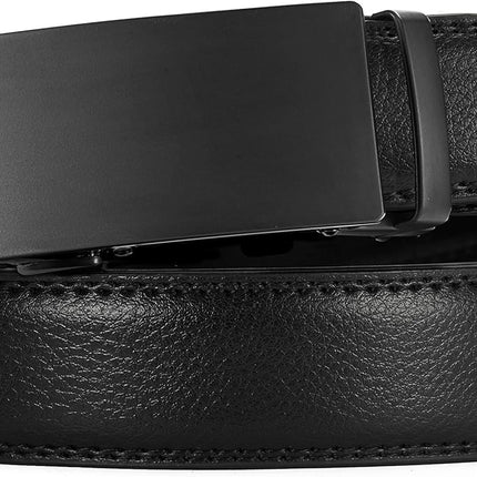 Mens Belt - Mens Ratchet Belt Leather 1 3/8" for Dress Pant - Micro Adjustable Belt Fit Everywhere