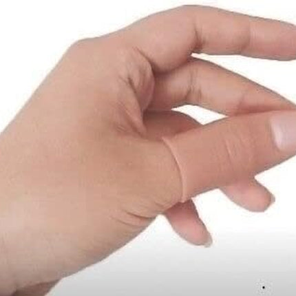 2Pcs Thumb Tip Magic Tricks Fake Thumb Tip Silk Vanish Magic Disappearing Silk Fake Thumb Tip Magic Trick Gimmick Magician Accessory and Practical Jokes Magic Tricks Making Objects Appear Disappear