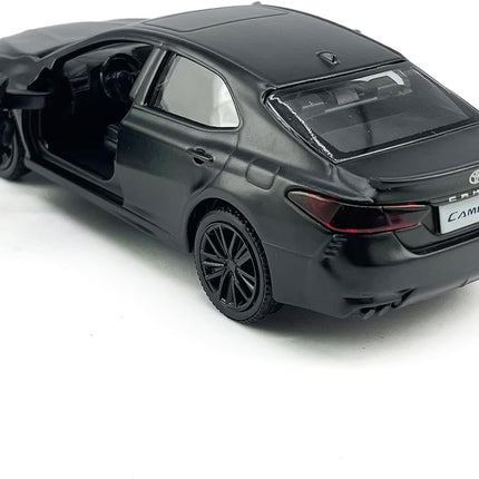 Camry XSE 2022 Model Car 1/36 Scale Diecast Toy Cars Metal Alloy Children’S Die-Cast Vehicles, Pull Back Doors Open, Black Rim, Collection for Men, Kids Toys for Boys Gifts, Cake Topper