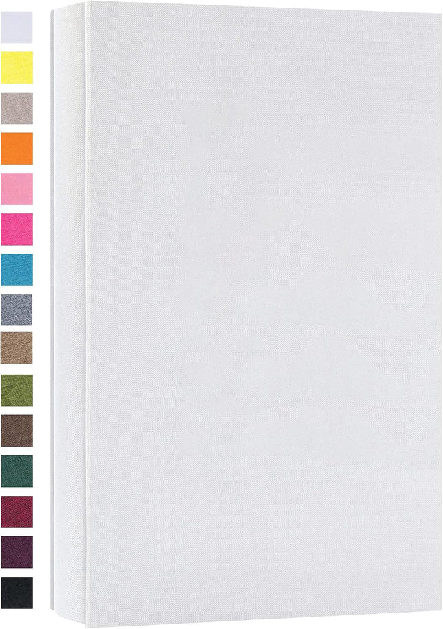 Photo Album for 4X6 300 Horizontal Pockets Linen Cover Small Capacity Picture Book for Family Wedding Baby and Anniversary (White)