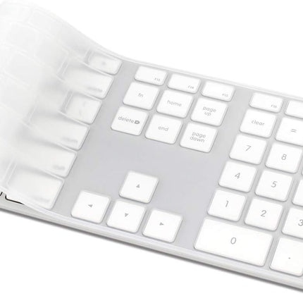 Keyboard Cover Skin for Apple Wired USB Keyboard with Numeric Keypad (A1243, Model MB110LL/B, NOT FIT Magic Keyboard) Ultra Thin Silicone Full Size Protector (Item Folded in Package)