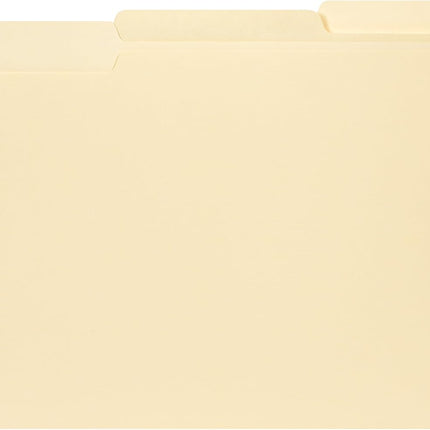 Blue Summit Legal File Folder, 100 per Box, 1/3 Tab Manila Legal Folder for Organizing and File Storage