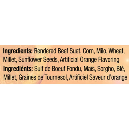 DD-14 Orange Burst Suet Cake, 11.25 Oz., Case of 12