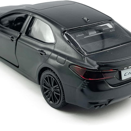 Camry XSE 2022 Model Car 1/36 Scale Diecast Toy Cars Metal Alloy Children’S Die-Cast Vehicles, Pull Back Doors Open, Black Rim, Collection for Men, Kids Toys for Boys Gifts, Cake Topper