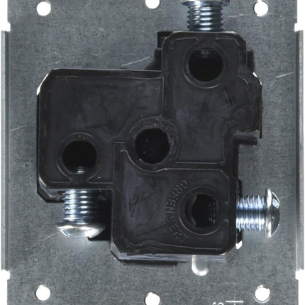 30 Amp, 250V, Nema 6-30R, 2P, 3W, Flush MTG Receptacle, Straight Blade, Industrial Grade, Groundingside Wired, Steel Strap, 5372-S00, Black