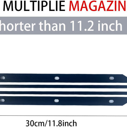 24Pcs Magazine Holder for Binder, 3 Hole Punched，Magazine Organizer, 3 Ring Binder Insert Strips, Organizer, Storage, Black