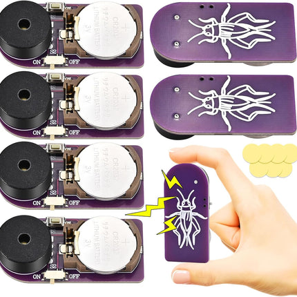 6 Pcs Cricket Noise Maker Prank, Annoyatron Cricket Chirping Pranks Stuff Kit Gifts for Adults, the Annoying Neighbors Present, 16 Sounds Beeping Hidden for Party, Office, Home, School, Car