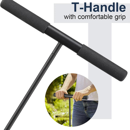 Soil Probe Rod, 48 Inch Metal Septic Tank Locator Tool, Ground Probe Rod for Soil Compaction, Locating Underground Pipes and Gopher Runs, Gardening