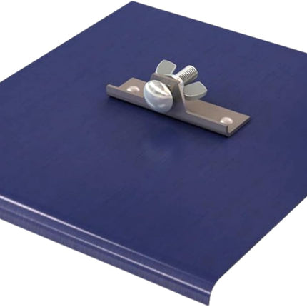 Blue Steel Walking Edger Concrete Edging Tool 9 In. X 10 In. with 3/8 In. Radius and 1/2 In. Depth Two-Way Flatwork Sidewalk Slab Finishing Edger - Handle Sold Separately