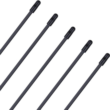 5PCS  Plastic Antenna Tube with Cap Black for RC Remote Control Vehicles FPV Drone Quadcopter Multicopters Boats 2.4G Receiver