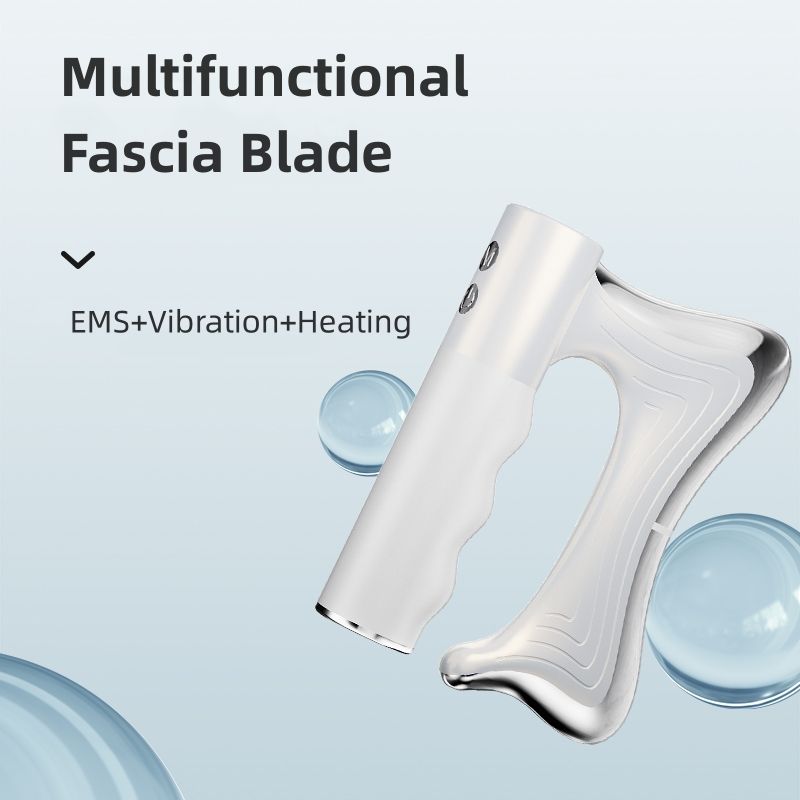 Microcurrent hot compress vibration massager muscle relaxation tool