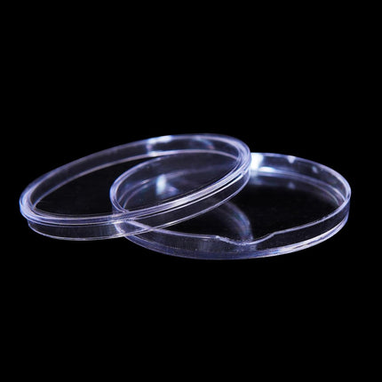 100 Pack 30Mm Coin Capsules with White Protect Gasket and Plastic Storage Organizer Box for Coin Collection Supplies, Clear and round Plastic Capsules, Fits 17/20/25/27/30Mm Size Coins