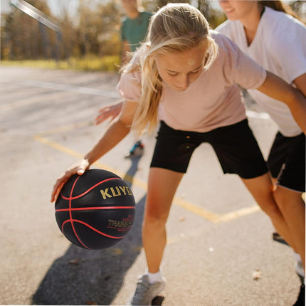 2.2LBS Weighted Heavy Size 6 28.5" Basketball Training Equipment Basketball PU Leather Indoor Outdoor for Women Youth Improving Ball Handling Dribbling Passing Skill (Deflated)
