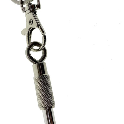 4Pcs Guitar and Bass Plug Keychains, 6.35Mm 1/4 Inches Audio Jack, Music Enthusiasts Accessories, Electric Amplifier Connector Key Rings for Wall Mountable Amp Cable Holder Kit (Silver)