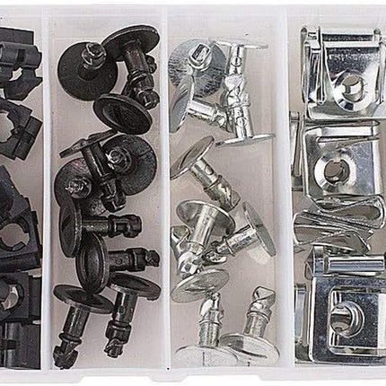 60Pcs Engine Undertray Cover Clips Bottom Metal Screw Bolt Kit for Audi VW