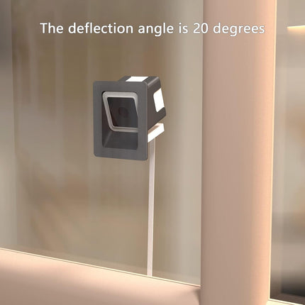 Angled Window Mount Compatible with Wyze Cam V4 Cam V3, 20 Degrees Tilt ( Up/Down/Left/Right ), through Window Use Cam V3 V4 , Turn Wyze Camera into a Window Camera for Outdoor Monitoring