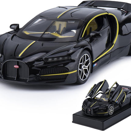 Car Toys for Boys 1 32 Diecast Cars Collectibles Car Model Kit,Metal Toy Car for Boys and Girls,Pull Back Cars with Lights and Sounds,Cars for Kids Ages 3-5（Black）
