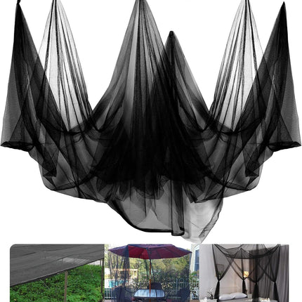 39 X 10 Ft Mosquito Netting for Garden Patio, Breathable Mesh Net for Bird and Insect Protection, Plant Cover for Vegetables, Fruits and Flowers, 3X12M Black