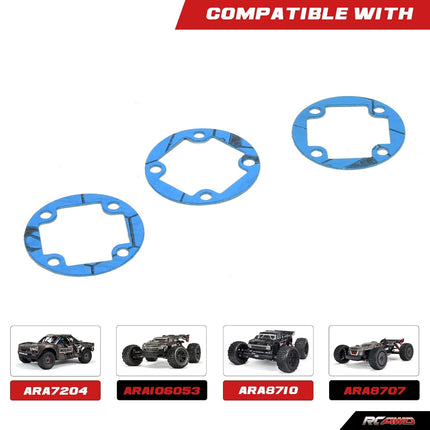 Diff Gasket for Arrma Mojave Kraton Outcast Talion EXB 1/7 1/8 Series