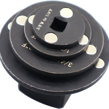 4PCS Low Profile Impact Socket Adapter Set. Drive Ratchet Adapter Set (1" to 3/4", 3/4" to 1/2", 1/2" to 3/8",And 3/8" to 1/4"）