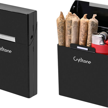 Electric Cones Rolling Machine, Automatic Cigarette Rolling Machine, Pre Roll Machine for King Size, Automatic Pre Rolled Cones Filling Maker + Pre-Roll Cone Holder Cigarette Case