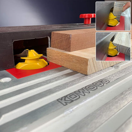 Router Bit Set-Up Jigs (For 45° Lock Miter Router Bit, 1/2” & 3/4” Cutting Height)