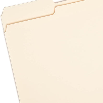 File Folder, 1/3-Cut Tab, Assorted Positions, Letter Size, Manila, 24 per Pack (11928)