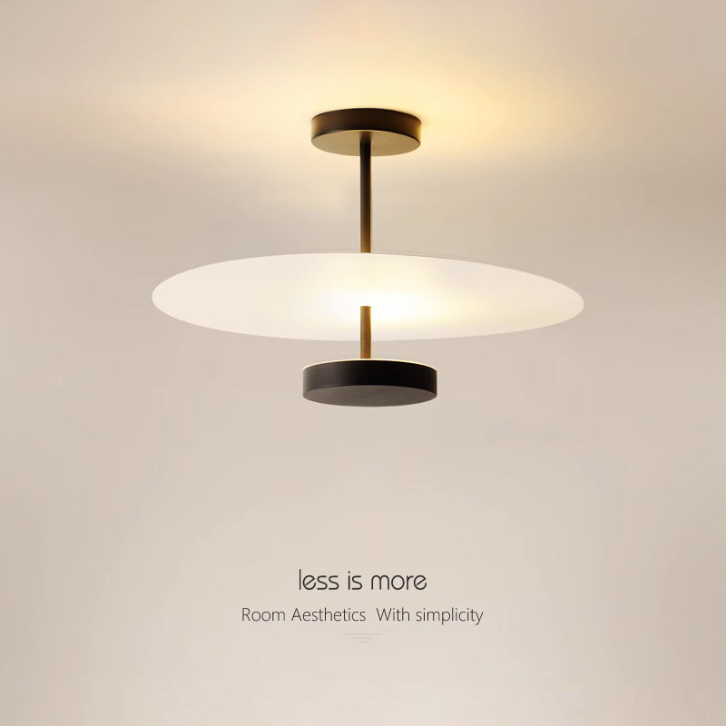 Simple LED ceiling light for bedroom ambiance and balcony use